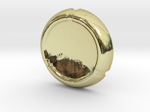 Kanoka disk in 18k Gold Plated Brass