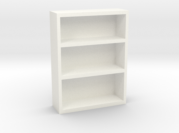 Bookcase 2 in White Processed Versatile Plastic