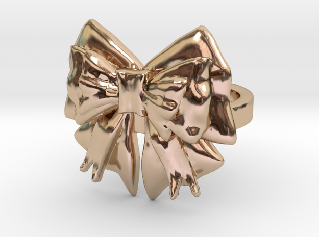 Kimono Ring sz7 in 14k Rose Gold Plated Brass