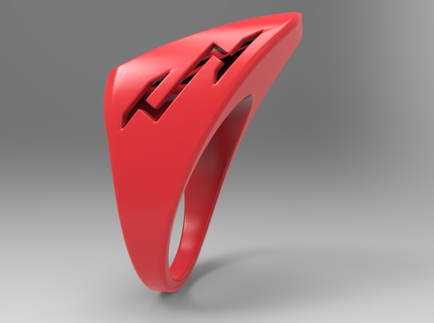 Speedy Ring Pl in Red Processed Versatile Plastic: 10 / 61.5