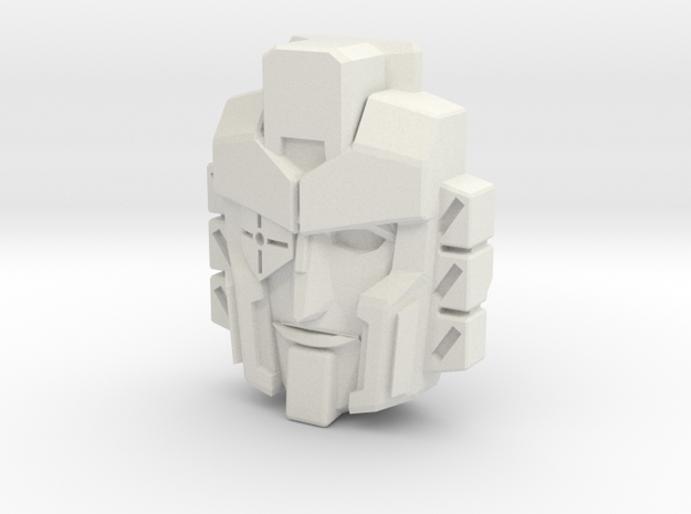 Perceptor, IDW Face (Titans Return) in White Natural Versatile Plastic
