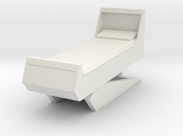 Sickbay Bed (Star Trek Classic), 1/9 in White Natural Versatile Plastic