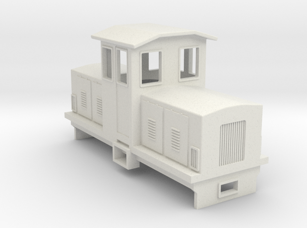 009 Electric Centrecab Locomotive (009 Jennifer 1) in White Natural Versatile Plastic