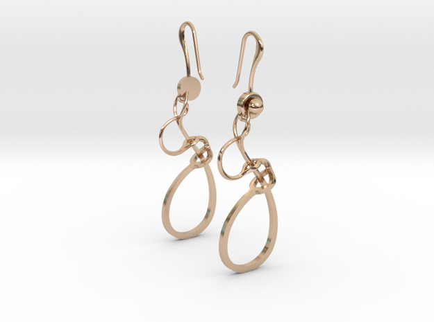 N. 20 in 14k Rose Gold Plated Brass