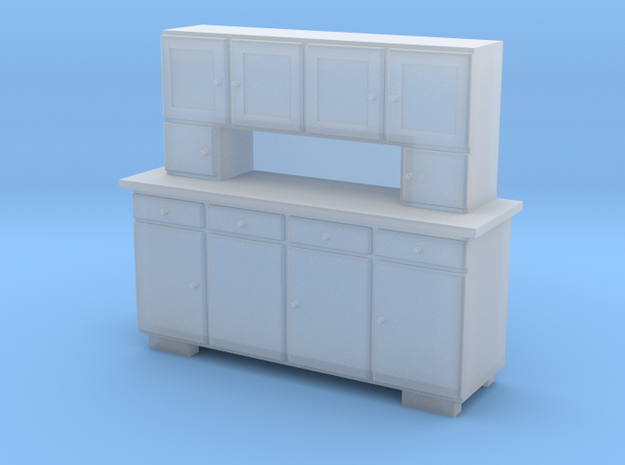 TT Cupboard 4 Doors - 1:120 in Smooth Fine Detail Plastic