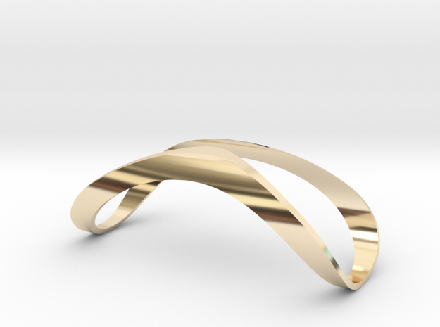 Finger Splint Open Top Jewelry in 14k Gold Plated Brass