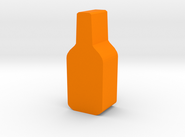 Game Piece, Bottle in Orange Processed Versatile Plastic