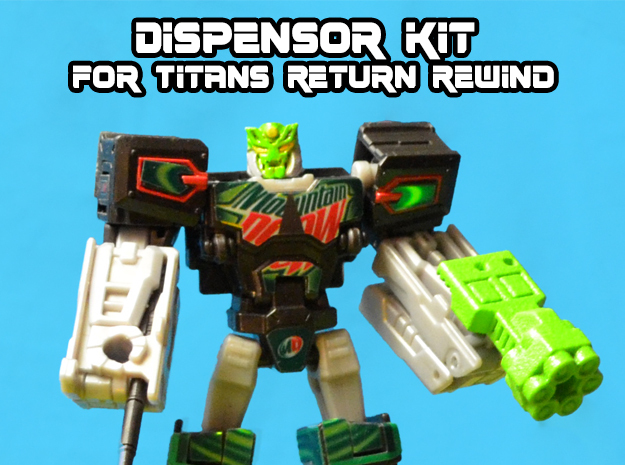Dewbot/Dispensor 2-Pack for Titans Return Rewind in White Natural Versatile Plastic