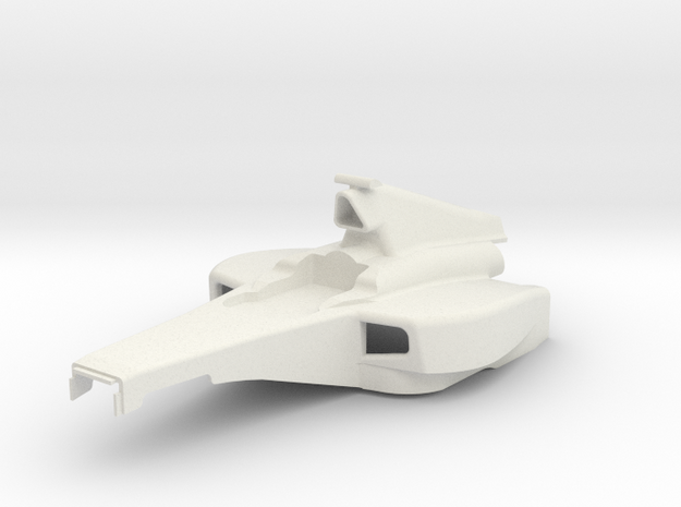 KMD-FR01 Open Wheel Racer Main Body in White Natural Versatile Plastic