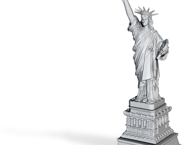 1/1000 Statute Of Liberty (3 parts) in Tan Fine Detail Plastic