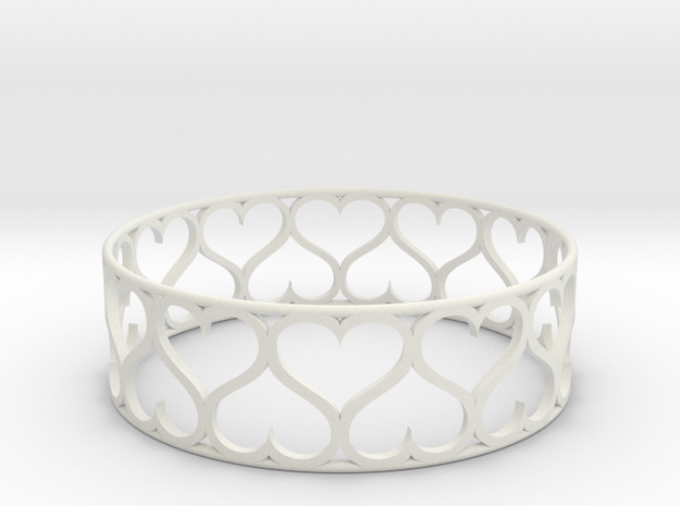 Love Bracelet in White Natural Versatile Plastic