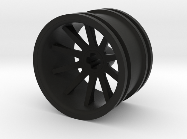 10 Spoke Wheel 30.4mm in Black Natural Versatile Plastic