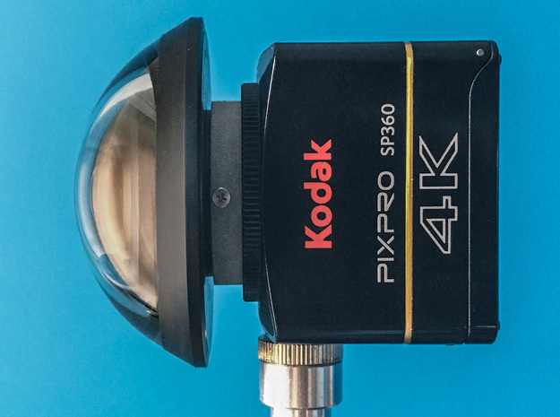 Kodak SP360 M12 lens mount in Gray PA12
