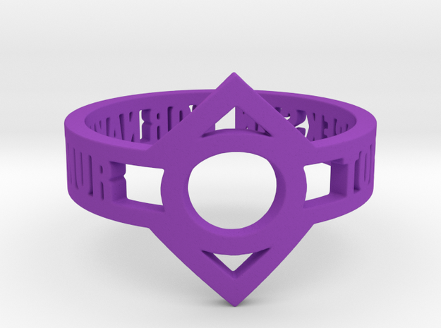 Indigo Lantern (Indigo Tribe) Oath Ring in Purple Processed Versatile Plastic: 12.25 / 67.125