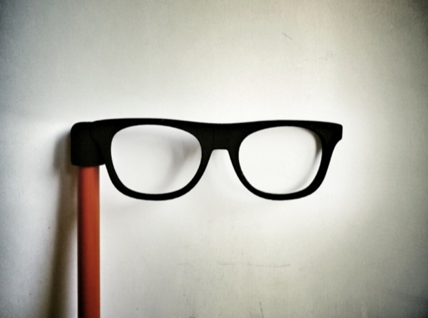 Glasses Penciltop: The Beatnik in Black Natural Versatile Plastic