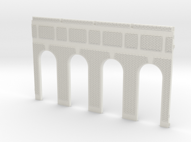 NGG-Mext01a - Large Railway Station in White Natural Versatile Plastic