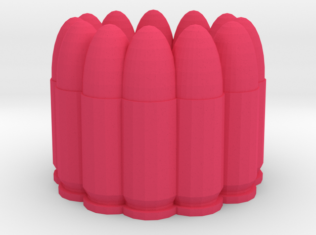 9mmring in Pink Processed Versatile Plastic