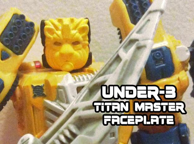 Under-3 face (Titans Return) in Yellow Processed Versatile Plastic