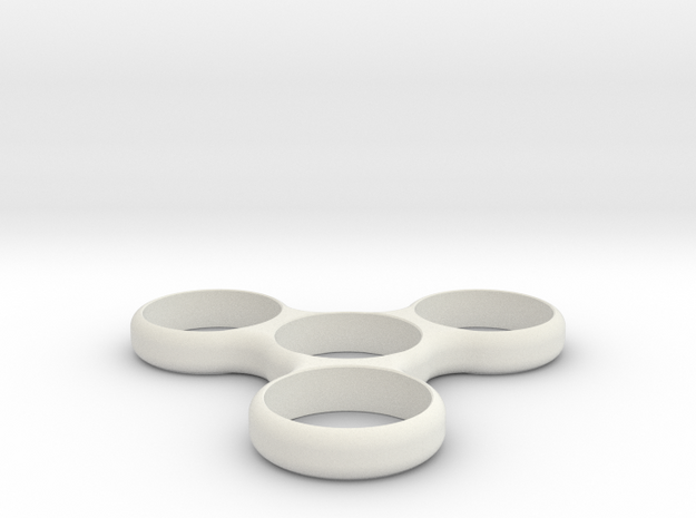 Simple Spinner in White Natural Versatile Plastic