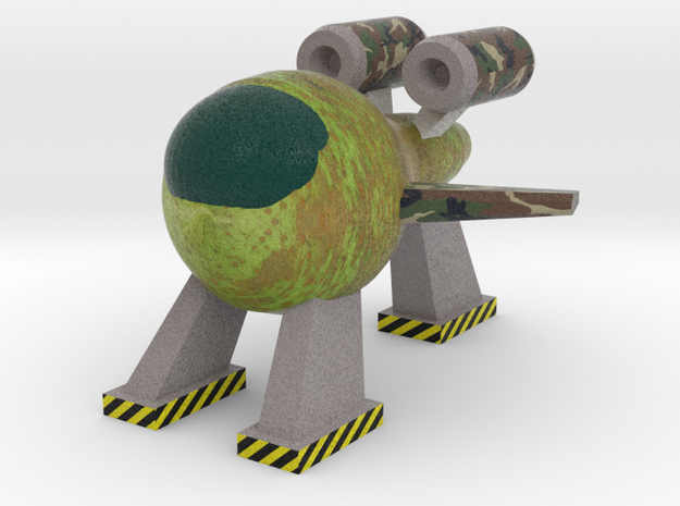 Pear Spaceship - Large in Full Color Sandstone