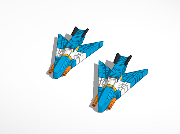 Haydron Corvettes in Blue Processed Versatile Plastic