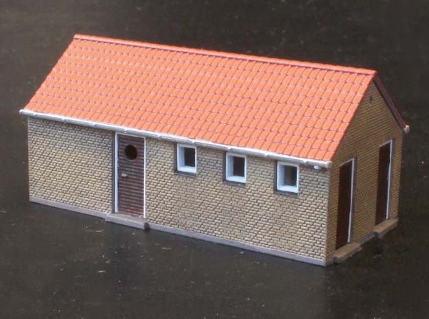 Kolonne Hus N scale in Tan Fine Detail Plastic