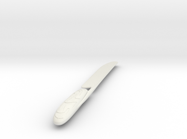 Mucha Exclusive Knife in White Natural Versatile Plastic