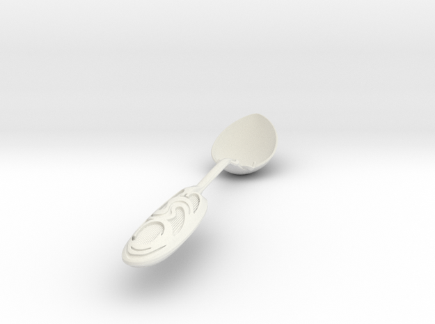 Mucha Exclusive Spoon in White Natural Versatile Plastic