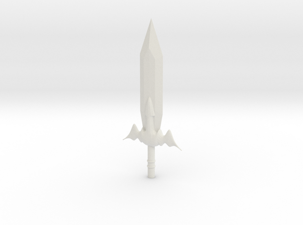 Fullmetal Spear in White Natural Versatile Plastic: Large