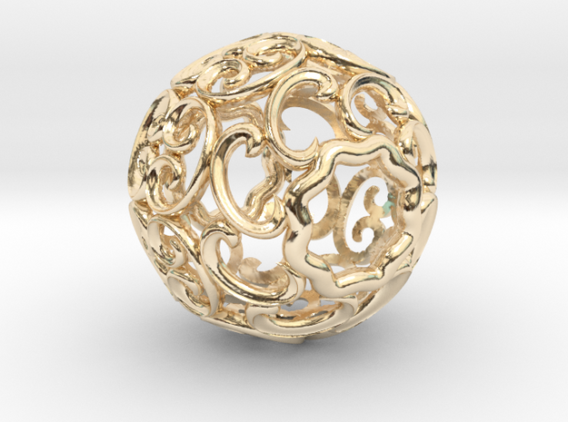 BEAD-01 in 14k Gold Plated Brass