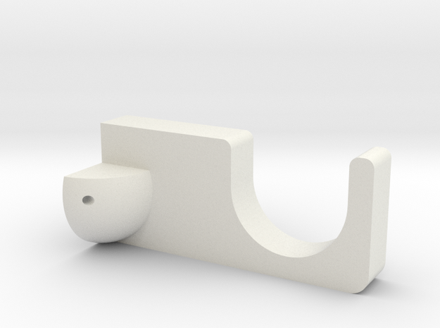 Longboard Evolve wall hook in White Natural Versatile Plastic