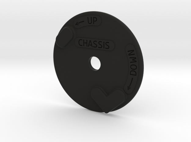 UC Selector Plate 20mm hole in Black Natural Versatile Plastic