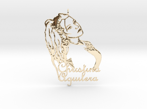 Christina Aguilera Pendant - Exclusive Jewellery in 14k Gold Plated Brass