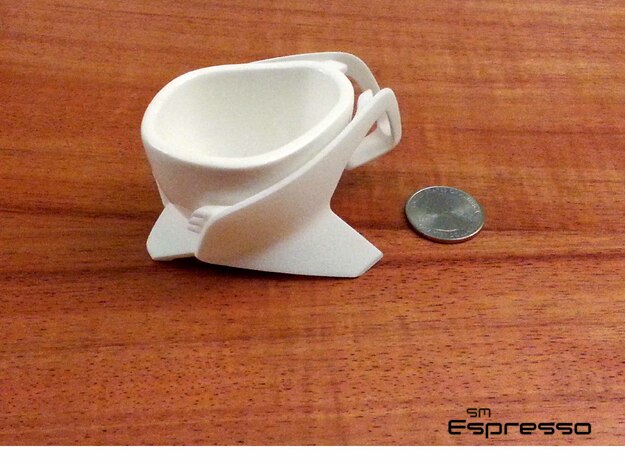 Espresso Shot Cup Frame in White Natural Versatile Plastic