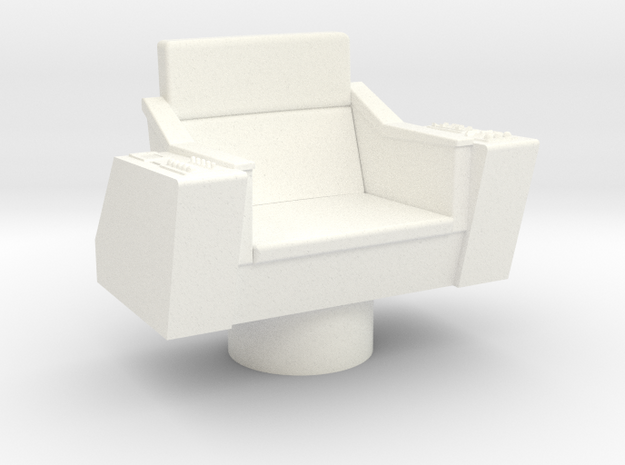 Bridge - Captain's Chair 12 in White Processed Versatile Plastic