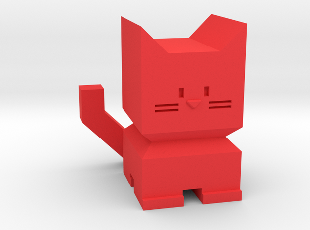 BoxyCat in Red Processed Versatile Plastic