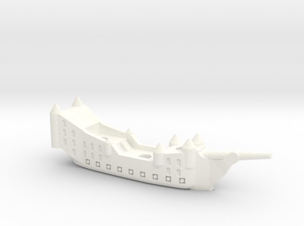 Fantasy Fleet Galleon in White Processed Versatile Plastic