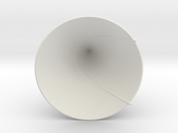 100 Degree Cone: Geodesics in White Natural Versatile Plastic