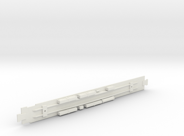 Diner Car Chassis in White Natural Versatile Plastic