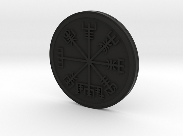 Vegvisir in Black Natural Versatile Plastic