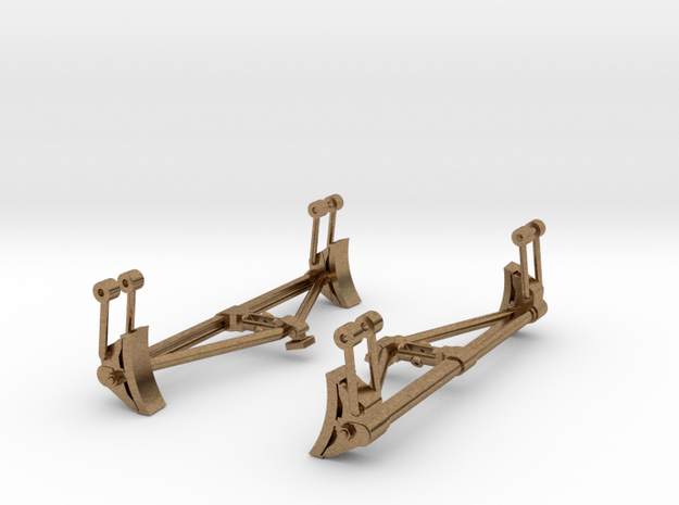Creco Brake Beam Support in Natural Brass