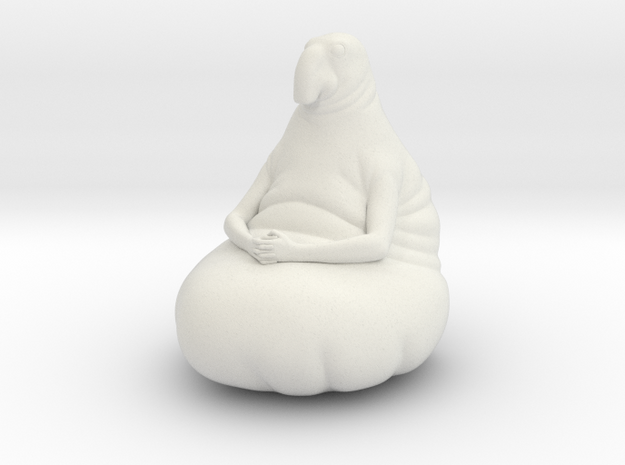 Homunculus loxodontus in White Natural Versatile Plastic: Small