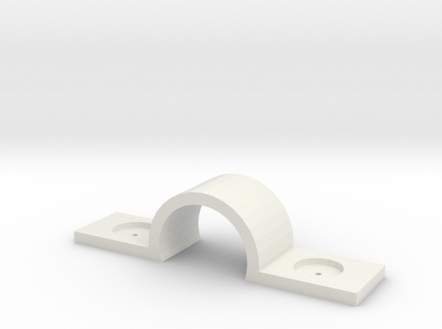 Thumbtack Dry Wall Cable / Cord Bracket in White Natural Versatile Plastic