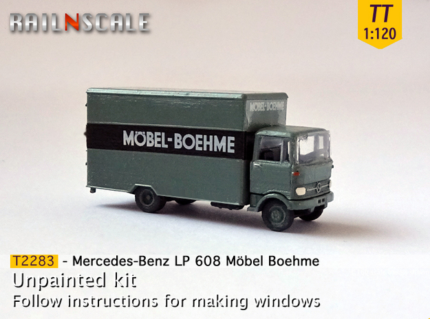 Mercedes-Benz LP 608 Koffer (TT 1:120) in Tan Fine Detail Plastic