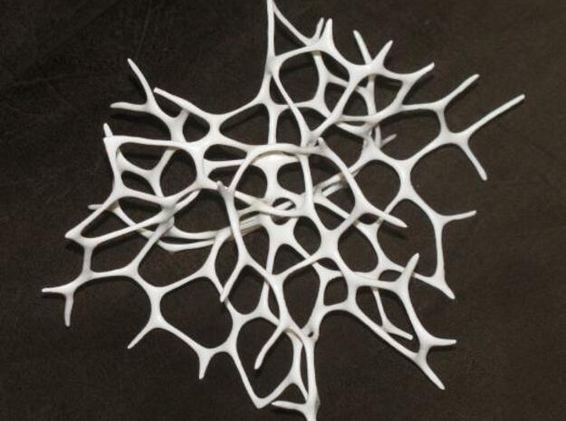 Voronoi Clebsch in White Natural Versatile Plastic