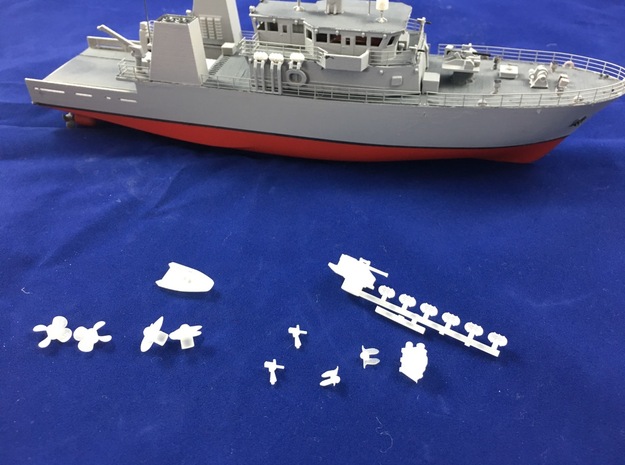 HMCS Kingston, Details 2 of 2 (1:200, RC) in Smoothest Fine Detail Plastic