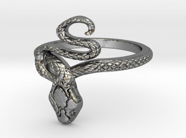 Covetous Silver Serpent Ring