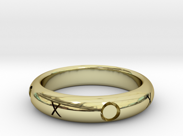 XOXO Ring in 18k Gold Plated Brass: 10.25 / 62.125