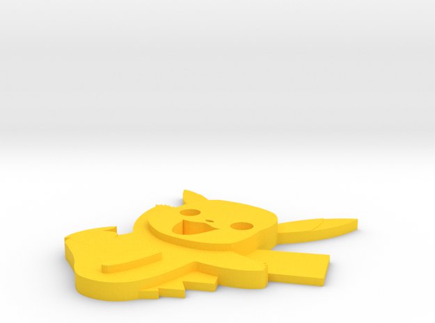 Pikachu  in Yellow Processed Versatile Plastic