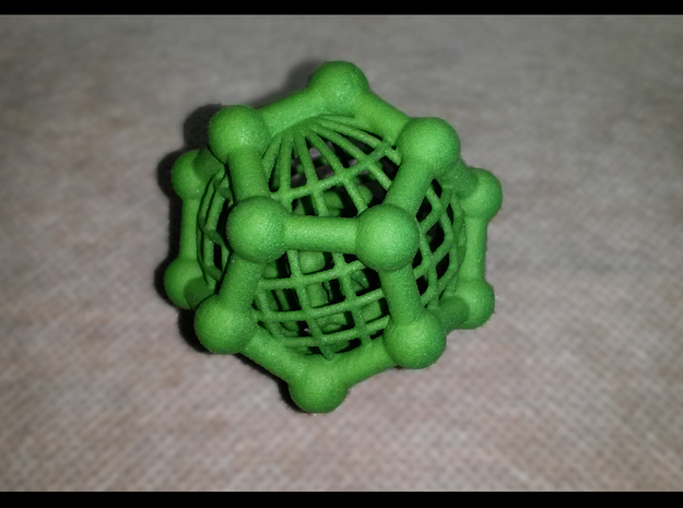 Dodecaspheres in Green Processed Versatile Plastic